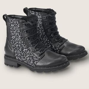 Sorel Black and White Women's Boots